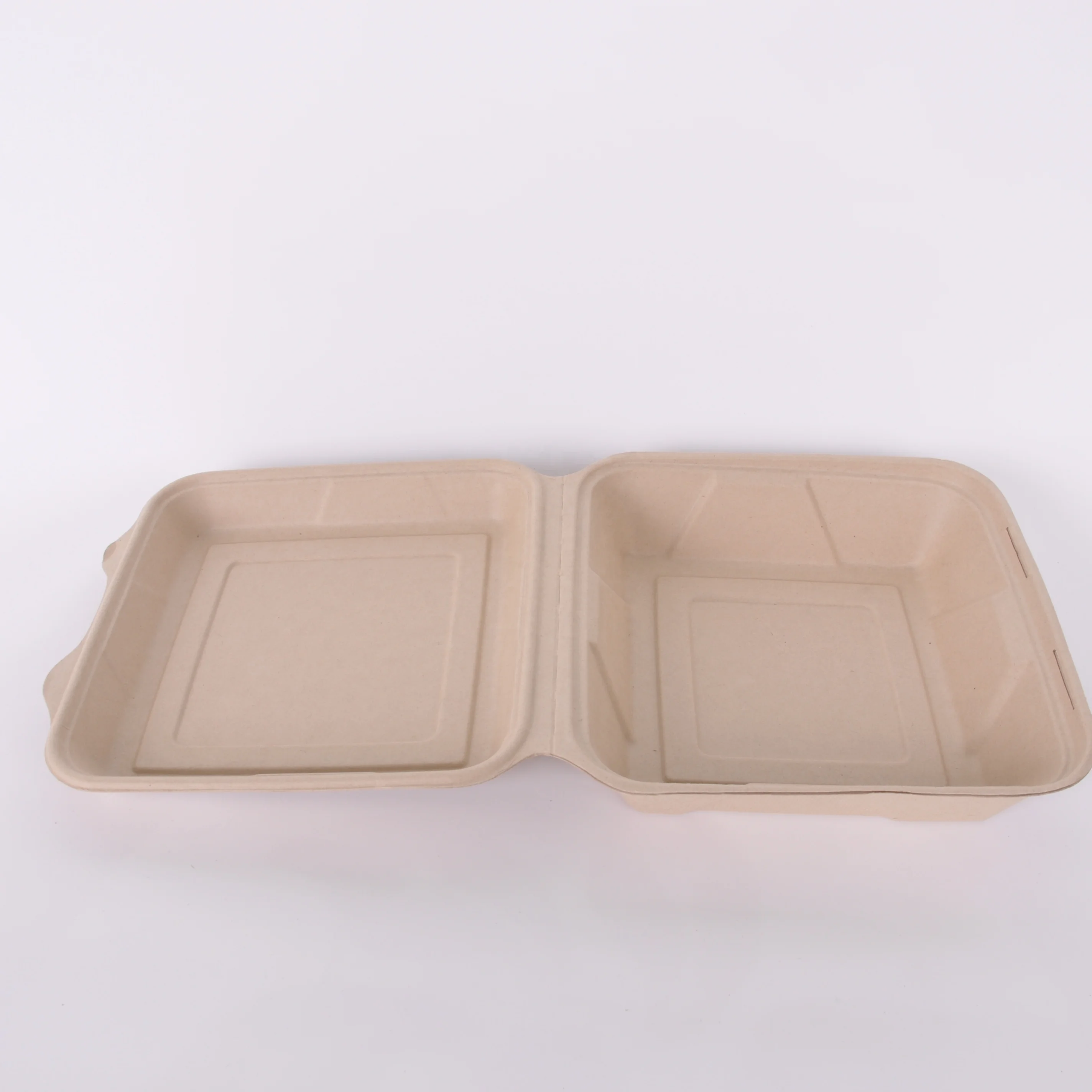 
Worth Buying Durable disposable meal box 660ML yellow paper meal board tray box 