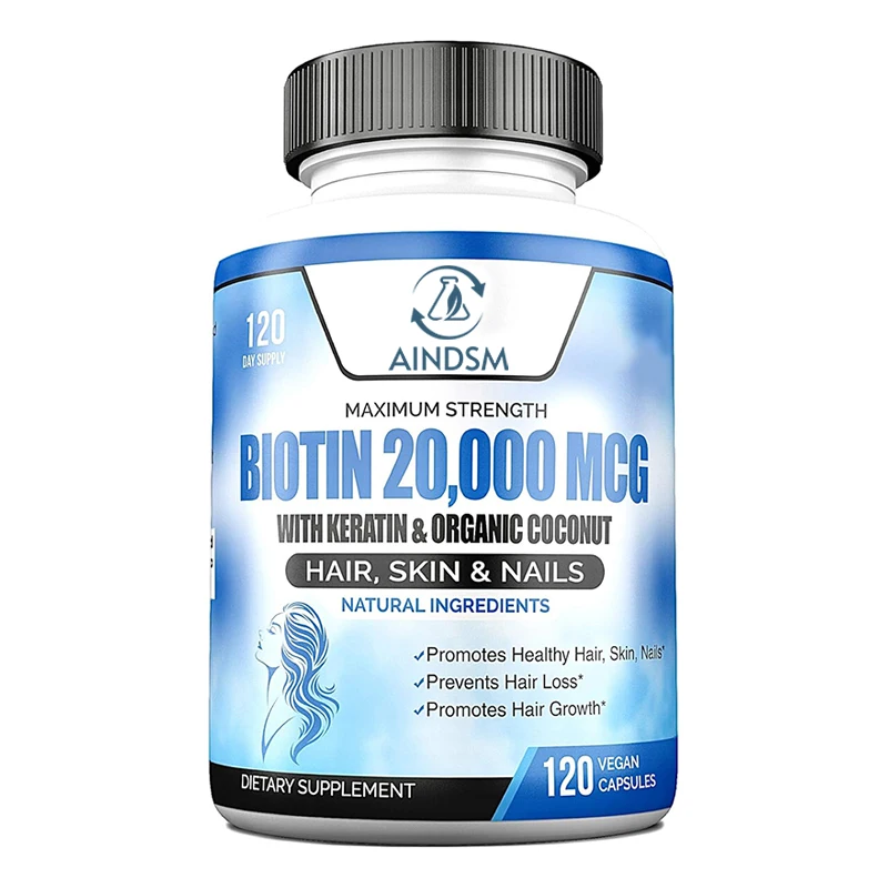 Многофункциональная капсула для волос кожи ногтей биотин 10000 mcg Витаминная добавка капсулы роста женщин и мужчин