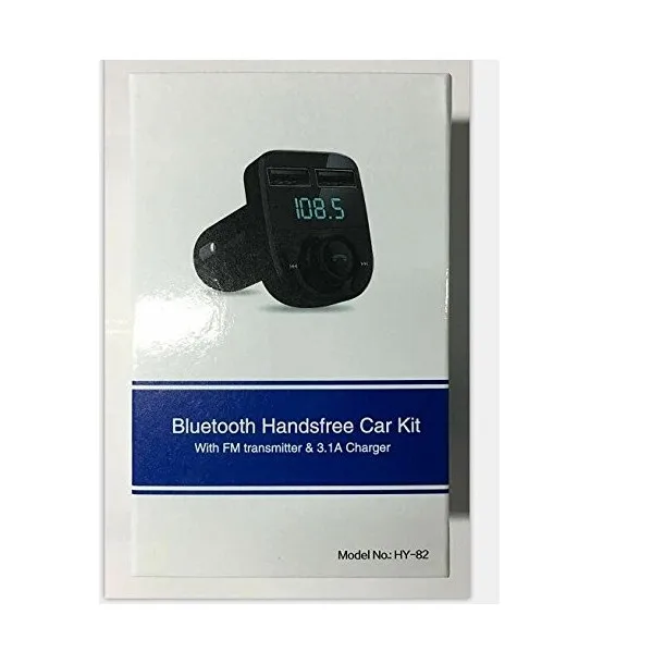 2019 HY82 Handsfree Car Kit fm transmitter mp3  With USB Charger