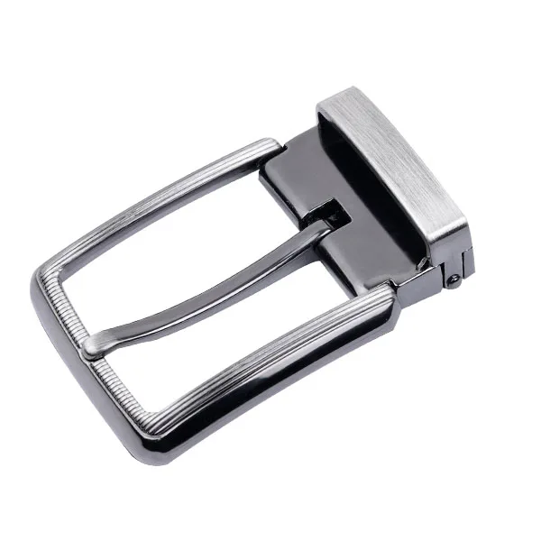 Hot Sales New Fashion Eye-Catching Nice Brushed Polishing Clip Pin Buckles Man Leather Belt Buckle 35MM Zinc Alloy Pin Buckle