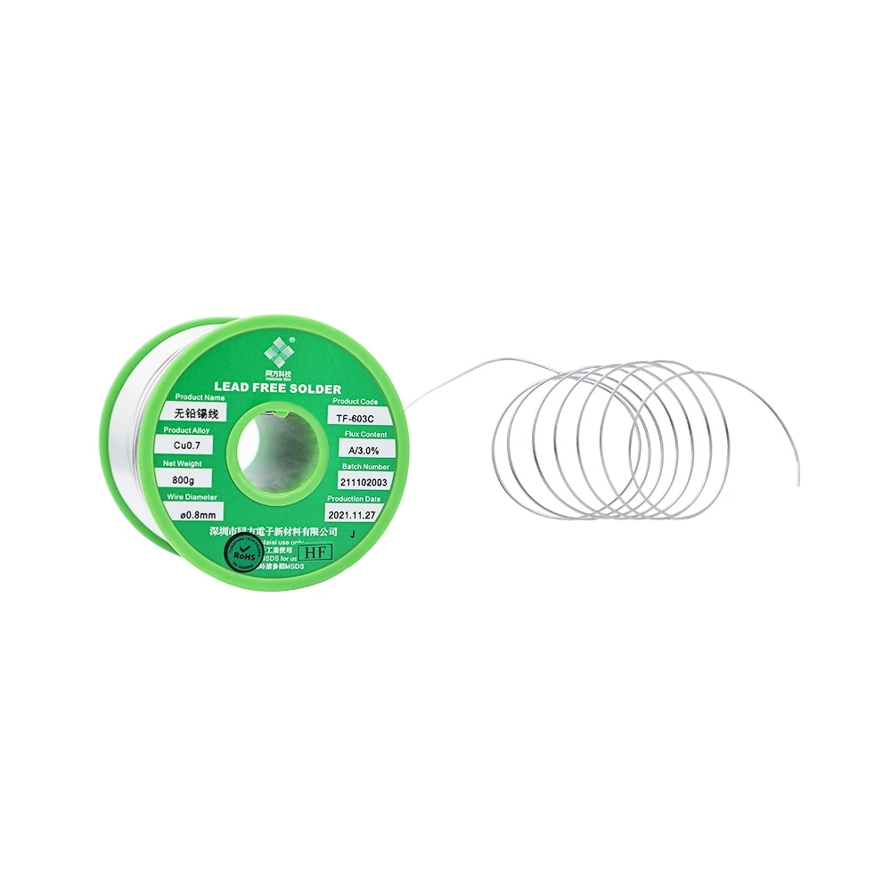 TONGFANG PCB Sn99Ag0.3Cu0.7 бессвинцовый твердый оловянный припой для фотоэлектрических адаптеров
