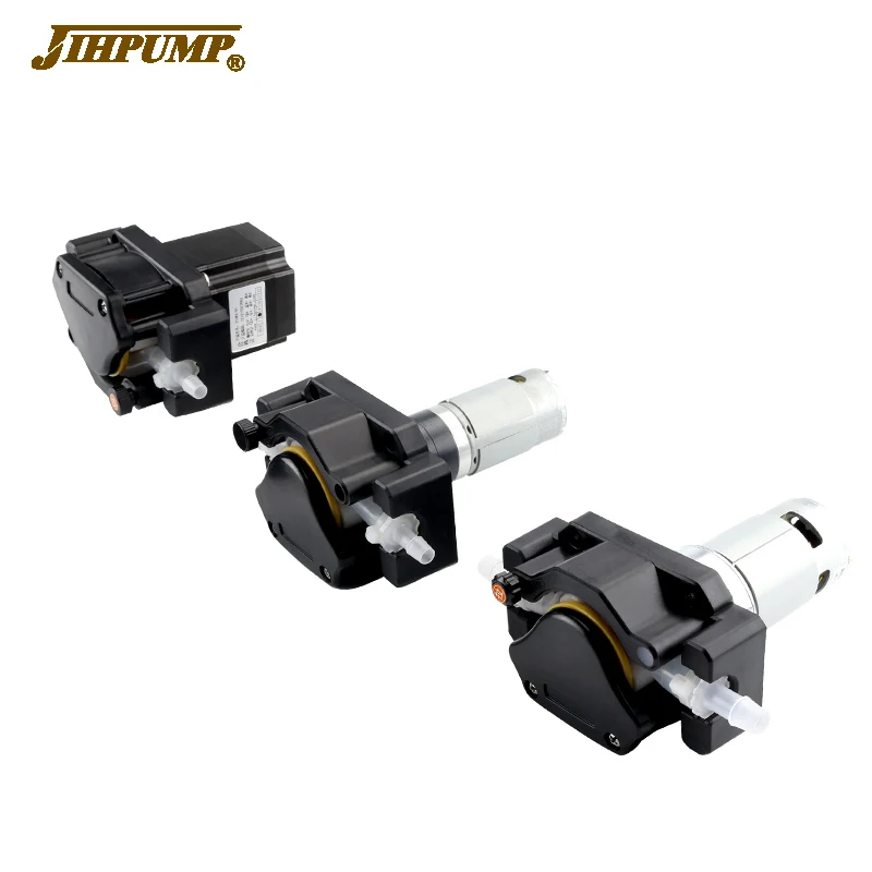 JIHPUMP Small Coffee Beverage Vending Machine DC Peristaltic Pump 12V 24V with Food Tubing peristaltic dosing pump