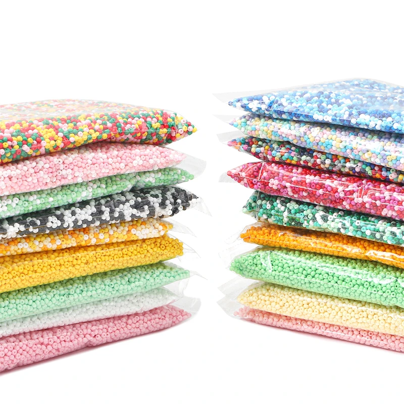 BBG082 Bulk Bag Wholesale 2mm 12/0 Glass Seed Beads Crystal Round Beads for Fashion Jewelry Bracelet Necklace Making Accessories