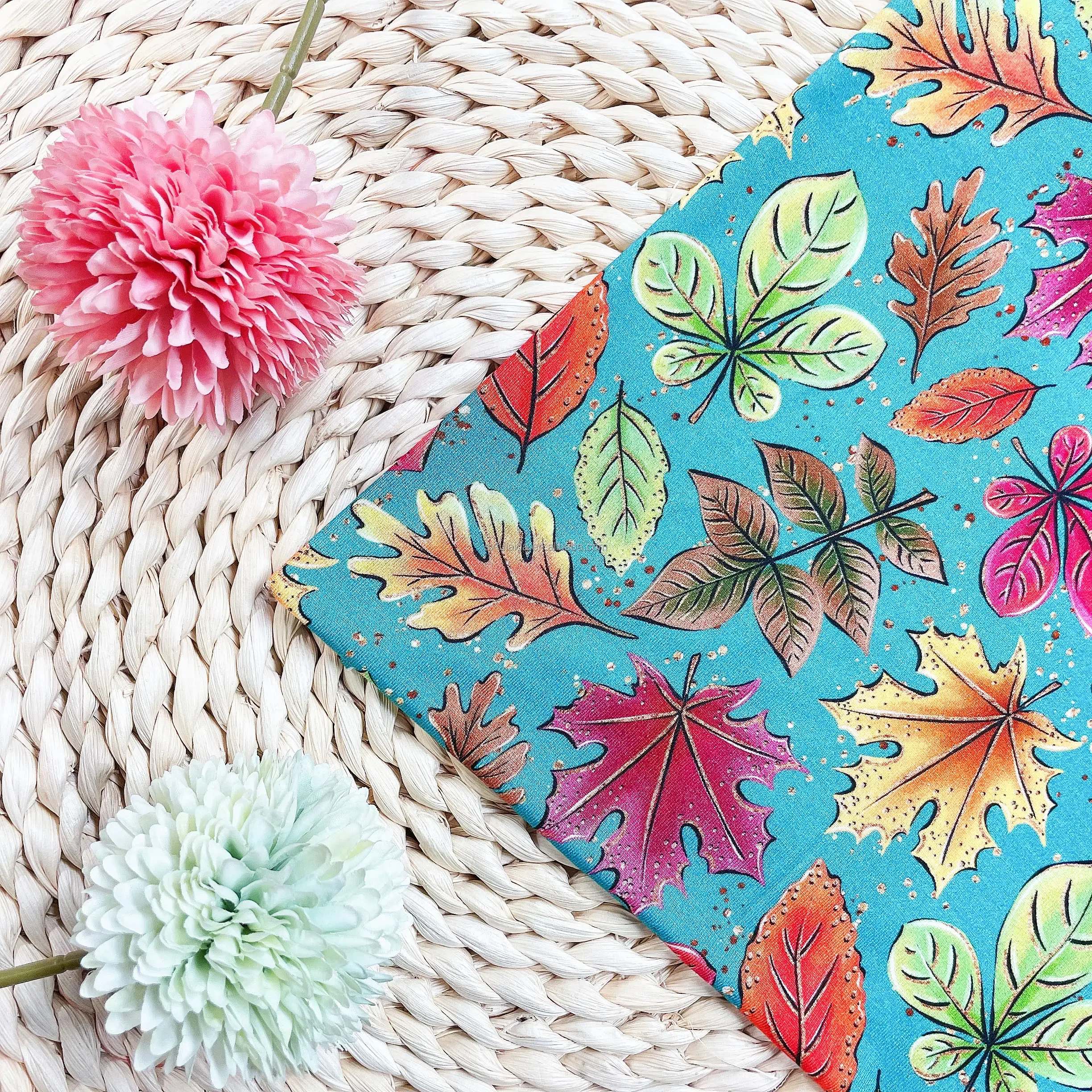 Lightweight Stretch Digital Cartoon Printing Thin Customized Organic Bamboo And Cotton Fabric Telas De Algodon Textiles