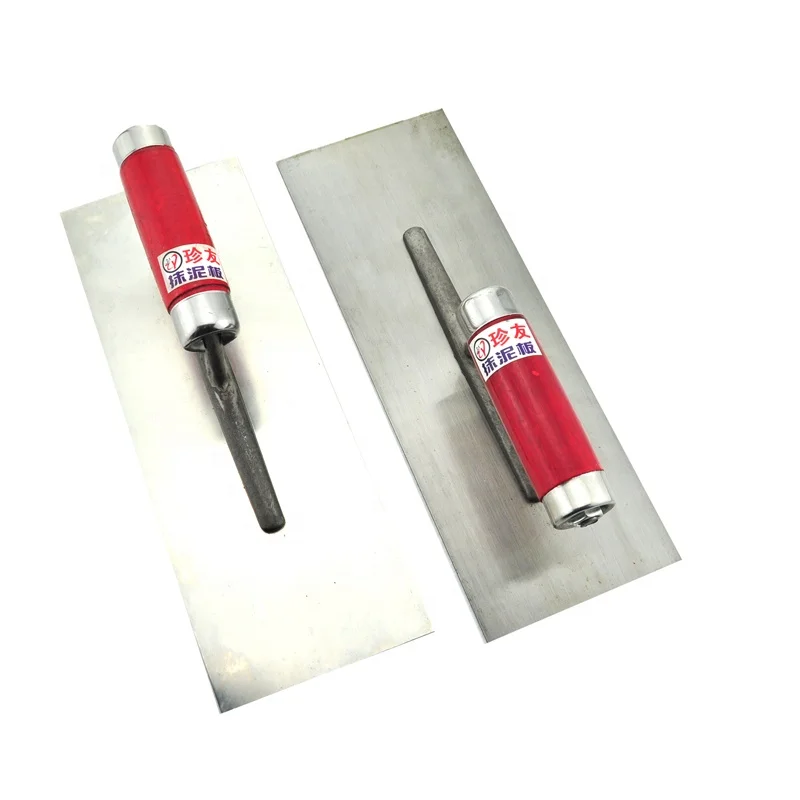 Мастерок из углеродистой стали, штукатурный кирпич, деревянная ручка, мастерок