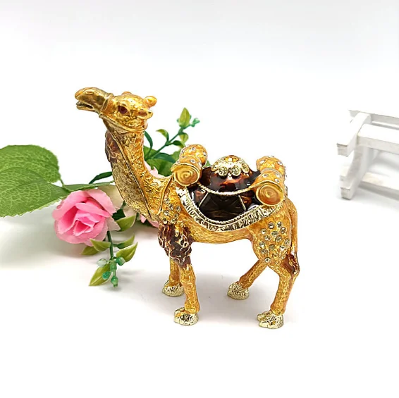 Шкатулка для ювелирных украшений Camel маленькие украшения из сплава креативные домашние подарки модная домашняя шкатулка