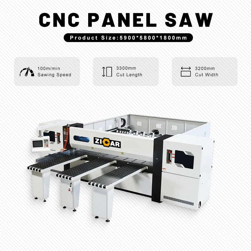 ZICAR cnc panel saw digital display cnc wood computer beam panel saw cnc machine for cabinet making kdt panel saw