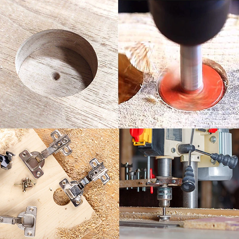 High quality wood drilling tools 6 flute hinge CNC hole machine boring bits for woodworking Hinge Cutter
