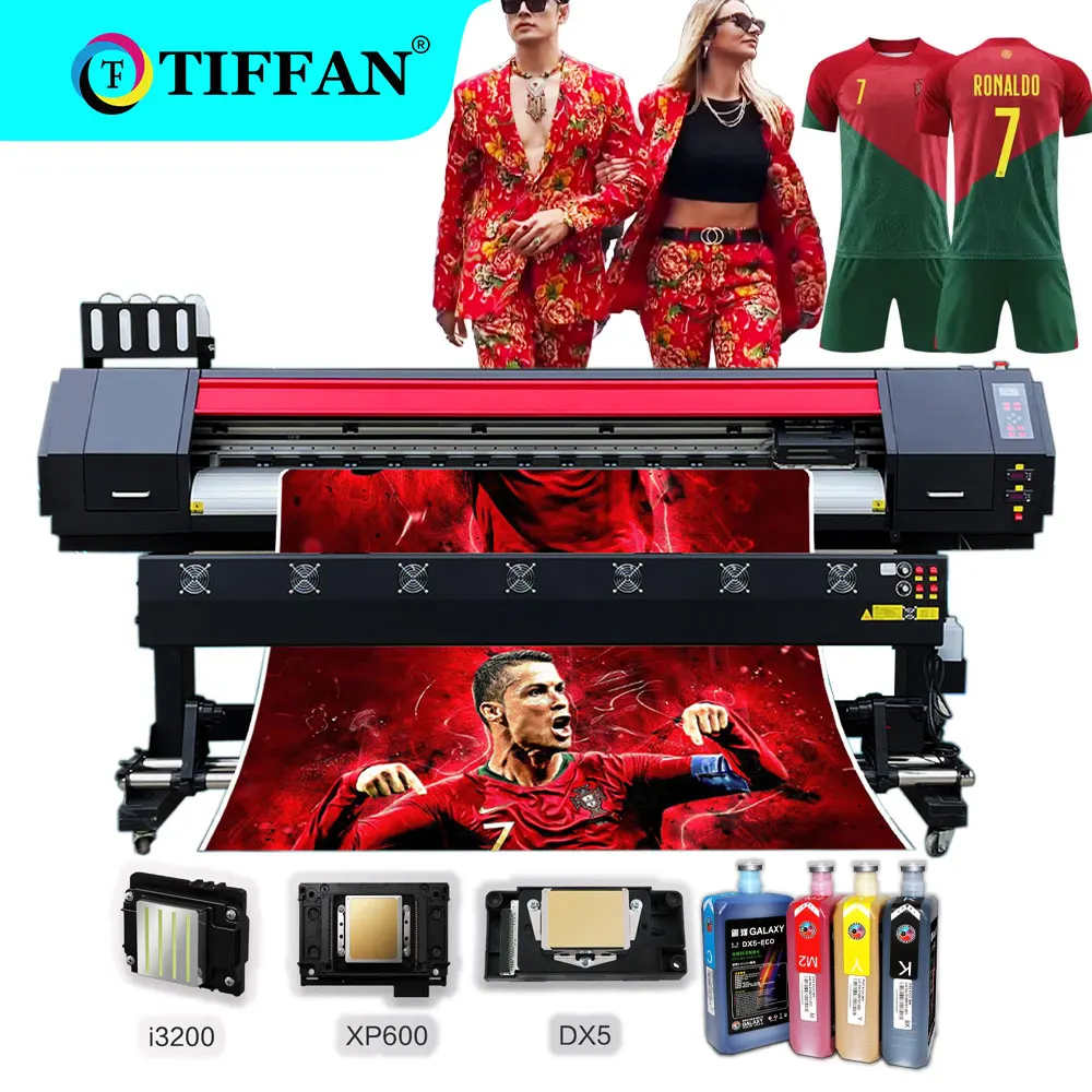 imprimante grand format 1.6m 1.8m 3.2m Inkjet Canvas Printers I3200 Eco Solvent Large Format Printer Sublimation Printer
