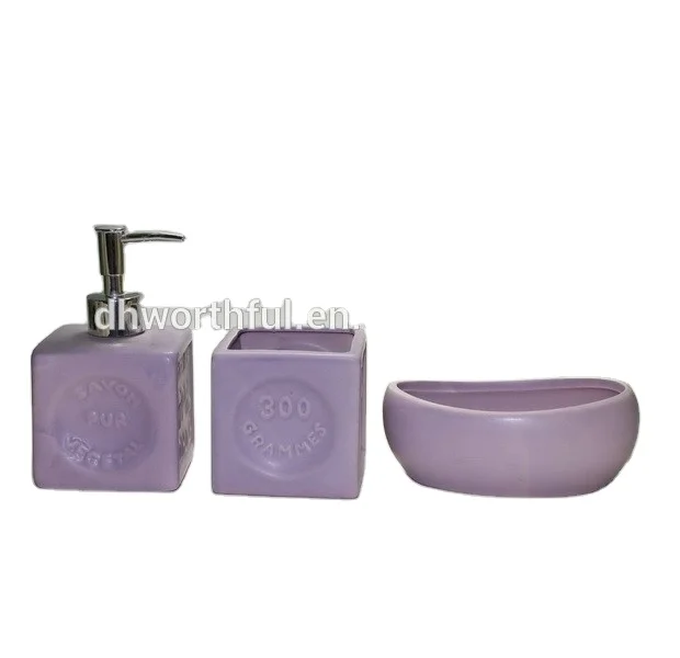 Hot Sale bathroom accessories set Ceramic Bath Items Four-pieces bathroom sets accessory luxury Set Eco-friendly