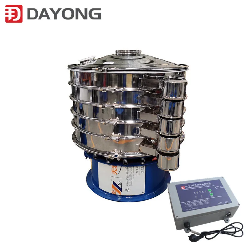 600mm 800mm Rubber Powder Seed Flour Mining Ultrasonic Vibrator Vibrating Sieve