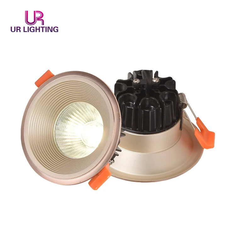 Modern Recessed indoor ceiling recessed gold white black thin 7w LED spot light