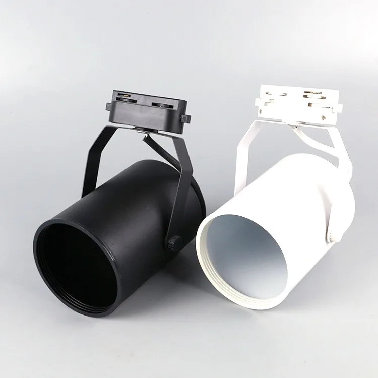LED Track Light Empty Frame Spotlight Kit Aluminum Die Casting Lamp Empty Frame Par30 Lamp Holder Par Bubble Empty Frame