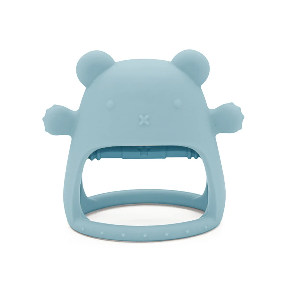 Wholesale Free Bpa Sensory Teether Silicone Baby Autism Kids Chewable Sensory Toys Cute Bear Silicone Baby Teether