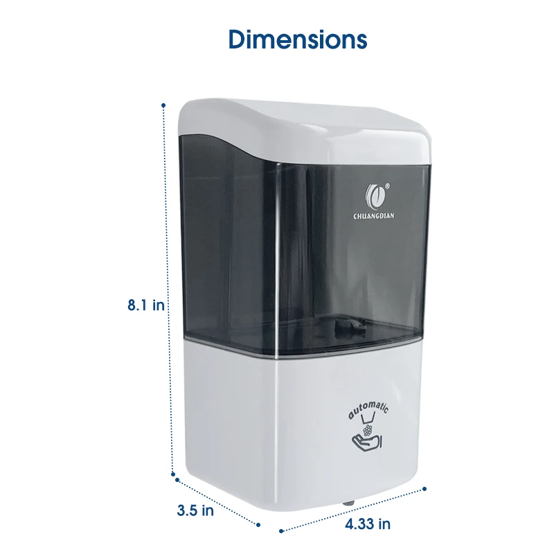 CD PANG touchless soap dispenser 600ml wall soap dispenser automatic refill induction soap dispenser