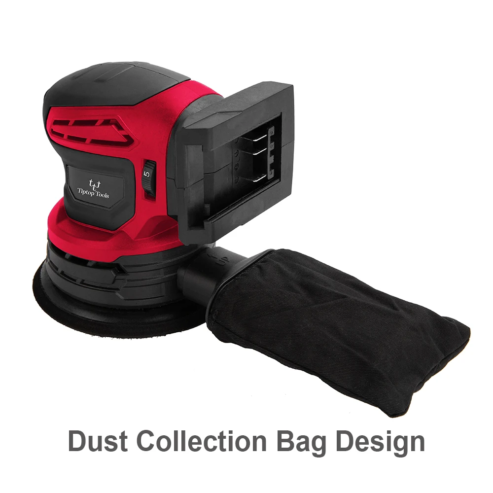 Customized 20V Lithium Battery Random Orbital Sander Machine 125mm 6 Variable Speed Cordless Power for Wood