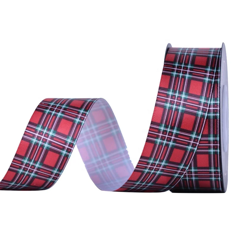 RIBEST Red Snowflakes Christmas Snowman Decorations Box Packaging Grosgrain Printed Ribbon