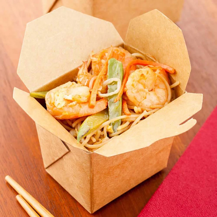 Take Away Custom Chinese Noodle Box Rice Take Away Box