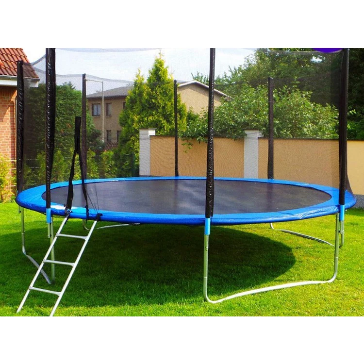 Round Trampoline outdoor with safety enclosure 14 ft for Sale