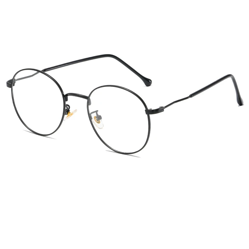 Cheap Wholesale Round Metal Myopia Optical Frame Blue Light Blocking Photochromic Eyeglasses Frames