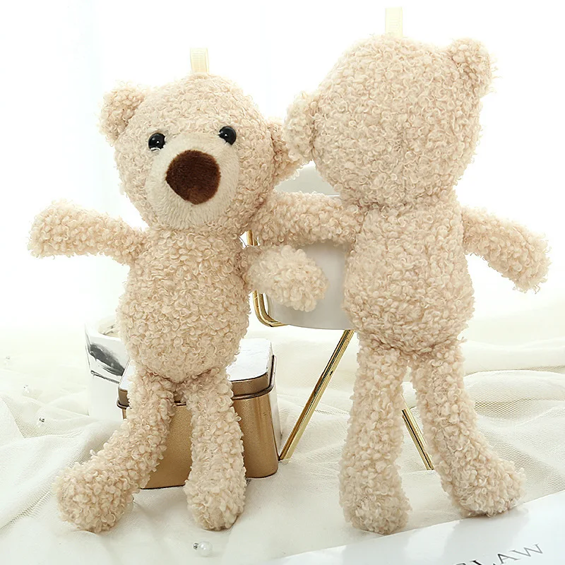 Factory 20cm Small Teddy Bear Plush Toy Bear Plush Toys Mini Teddy Bear Dolls Gift Party Wedding Present Pendant Cute Teddy Doll