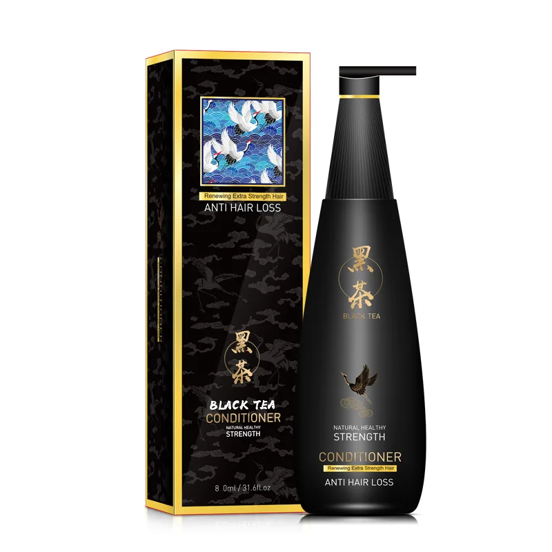 Black Tea Hair Mask Traditional Chinese Herbal Magic Organic Natural Ingredients Deep Nourish Instant Repair Regain Hair Shine