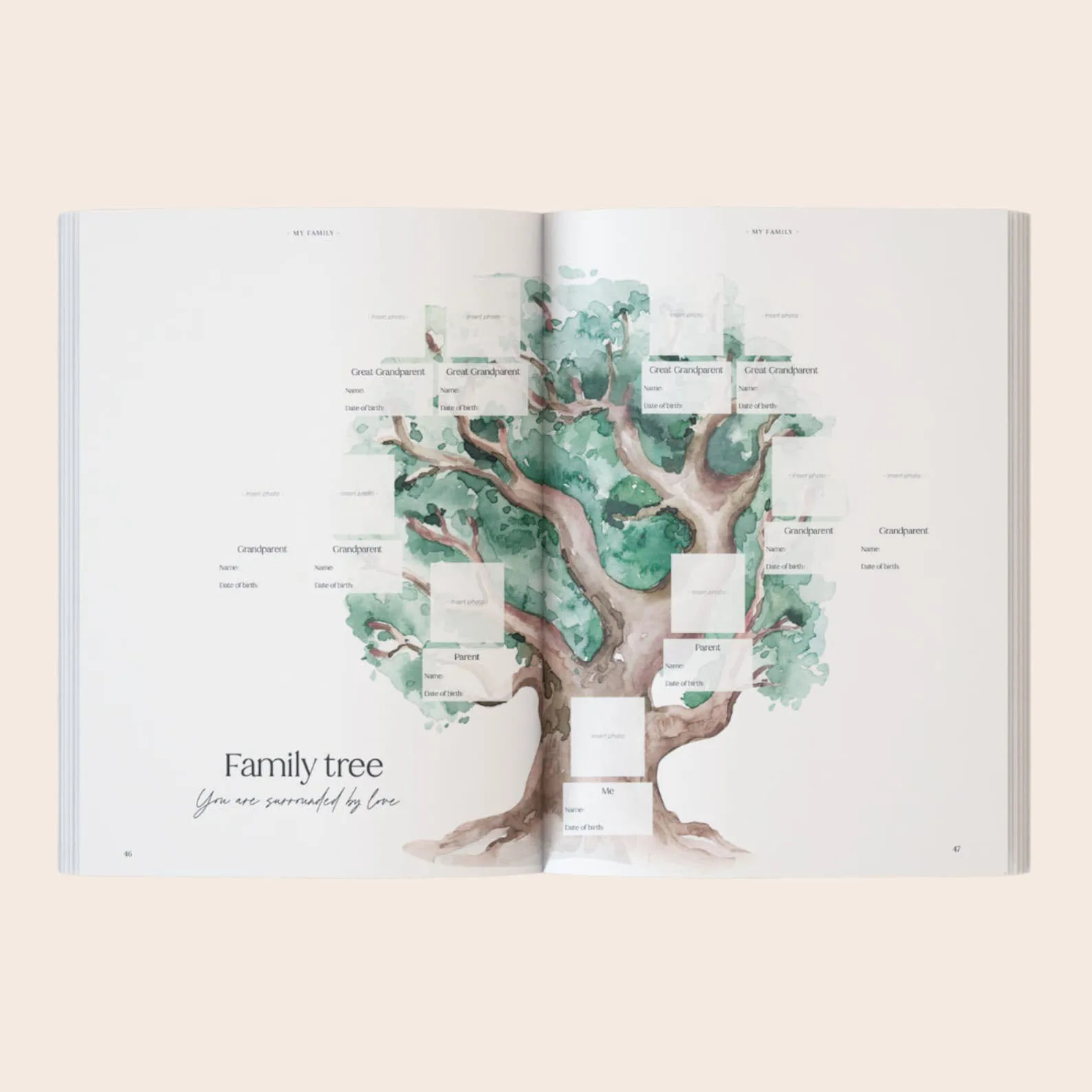 Linen Baby Memory Book Capture Every Precious Moment from Pregnancy to 5 Years