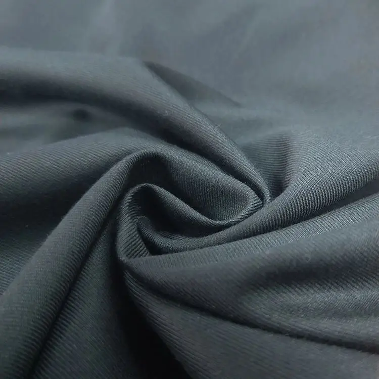 280g/m Polyester rayon plain dyed woven twill TR 80/20 fabric with custom English selvedge