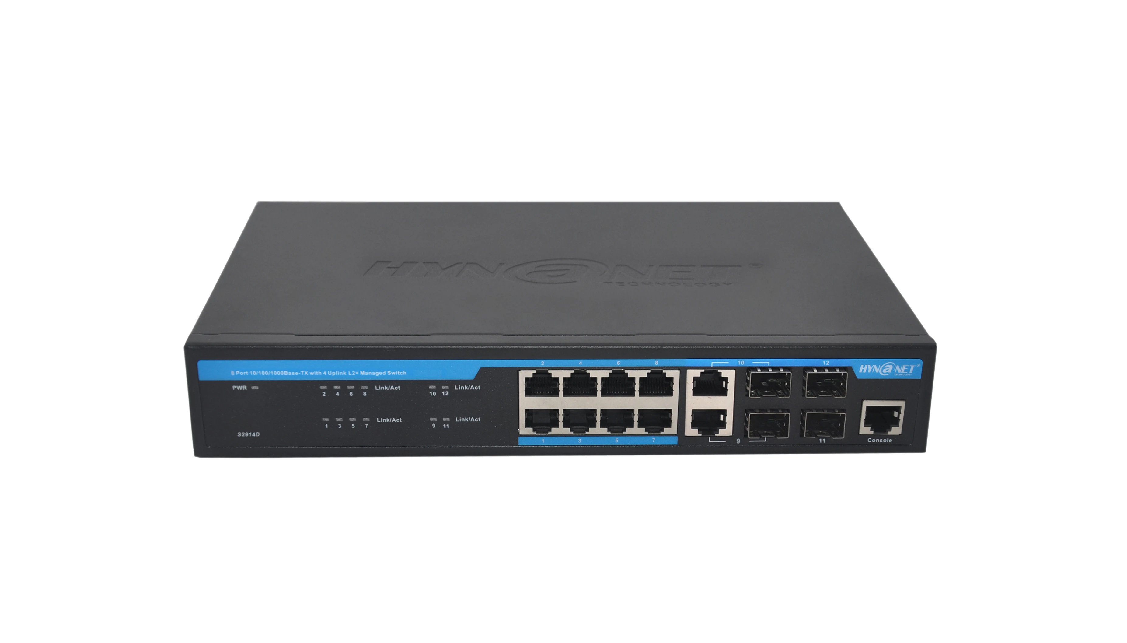 Metal case L2 managed 8-Port 10/100/1000Mbps Desktop Switch