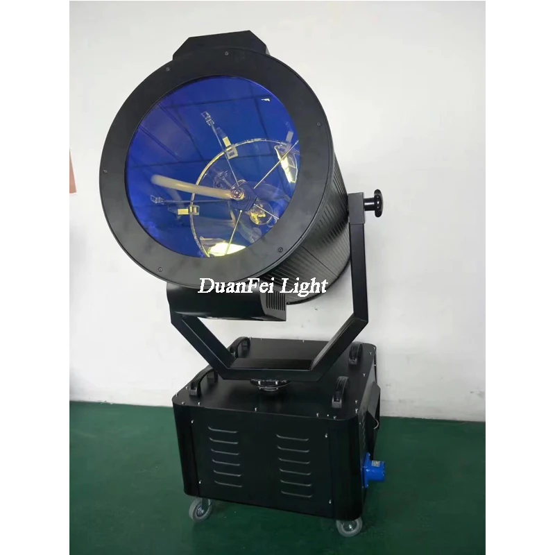 AC110/220/240V/380V 50/60Hz Long-range beam Searchlight 10000W Outdoor projector Sky Search light 10KW