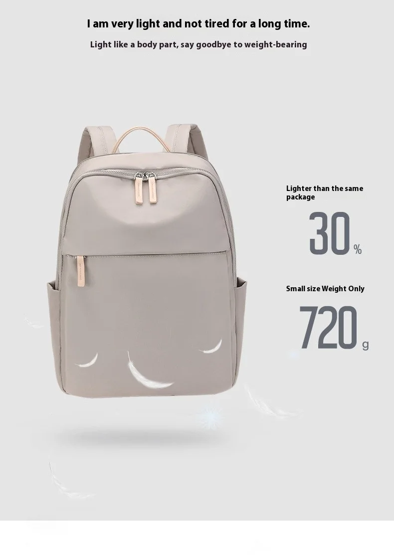 ZF031 Fashion Waterproof Computer Bag Lightweight Commuting Shoulder Bag Ladies Versatile New Oxford Cloth Travel Backpacks