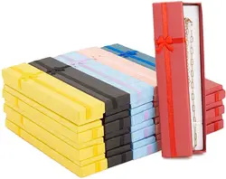 Colored Jewelry Gift Paper Boxes for Necklaces, Bracelets, Press On Nail Packaging, Pens
