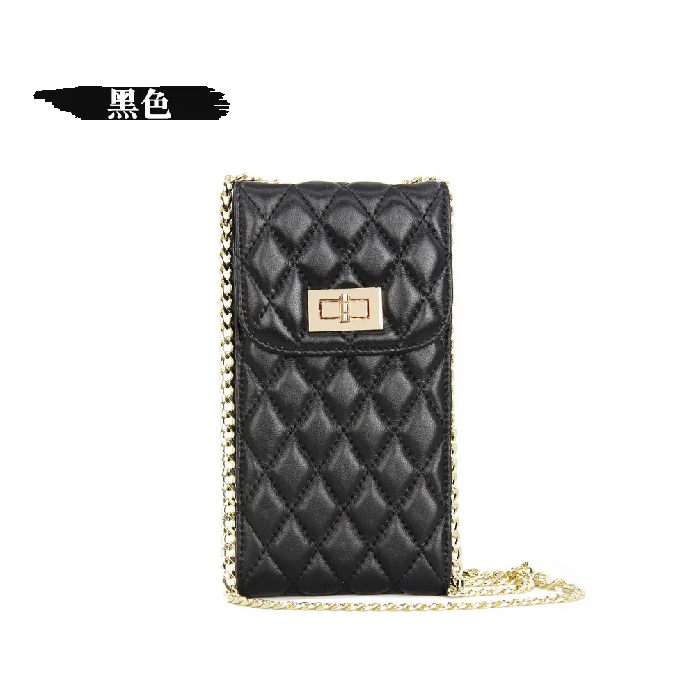 Luxury leather ziplock phone bag multifunction single shoulder cell phone bag mobile phone bag for iPhone 15 16 pro mix