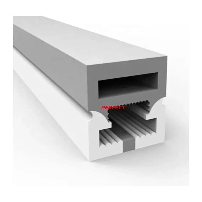 12*12mm Silicone LED Strip Profile for Neon Flex Rope Light Bendable Silicone Led Aluminum IP67 Silicon 80 8mm Rose Lighting 0.5