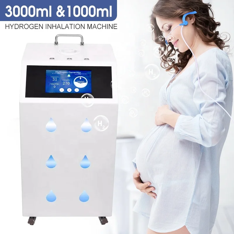 Portable 3000ml 4200ml 6000ml 8400ml H2 Inhaler Hydrogen Gas Generator Breathing Oxyhydrogen Machine Home Hydrogen Generator