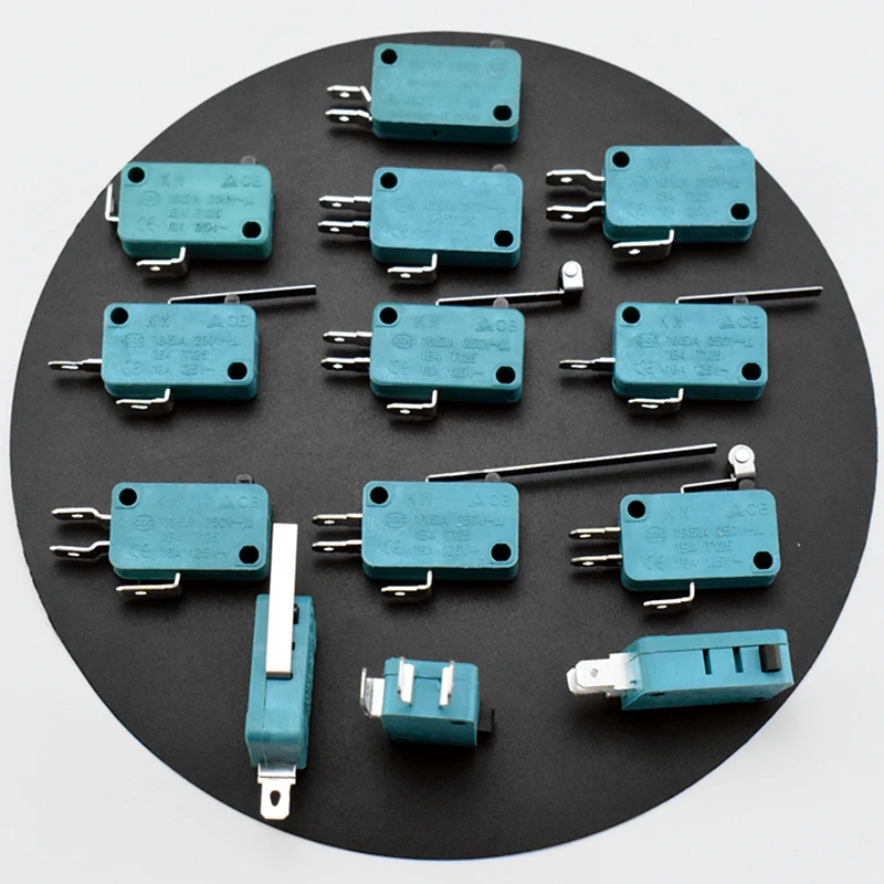 Custom Multi-Color PushButton Switch T125 Push-button Micro Switch PCB Power Push Button 1P 2P 3P 4P NC NO Switch