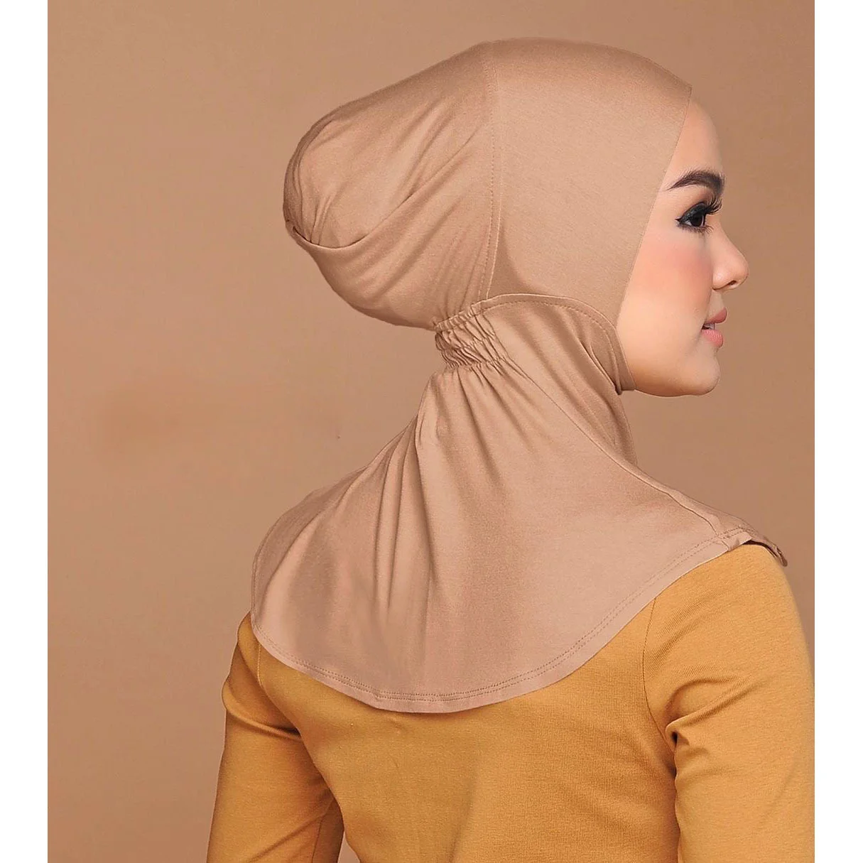 2022 modern High Quality newest design Comfortable muslim Elastic back cotton jersey Ninja stretchy Factory made hijab
