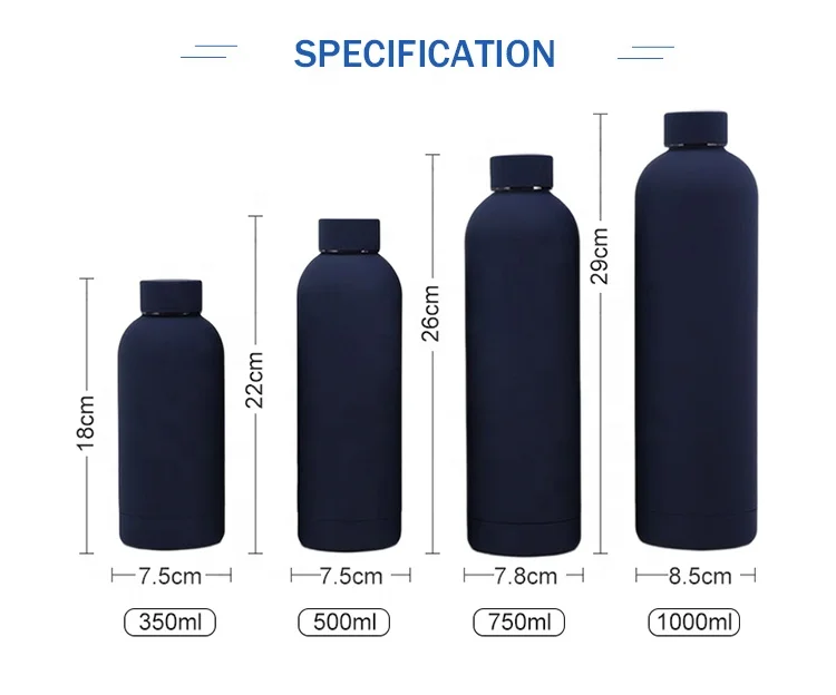 TY 350ml/500ml /750ml Double wall Stainless Steel Insulated Water Bottle  Vacuum Flask  thermoses sports bottle