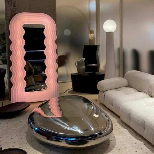 Bedroom furniture makeup Ultrafragola Floor Mirror dressing wave Full Mirror