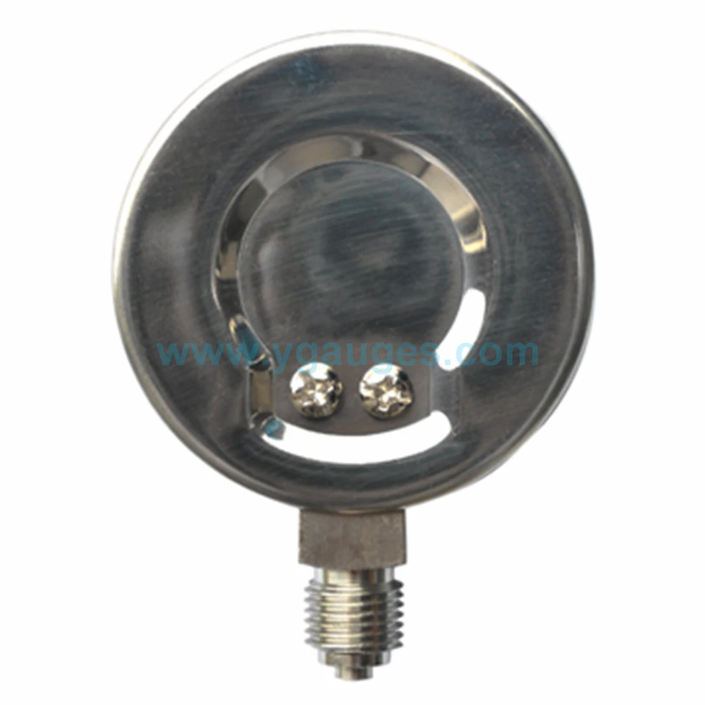 Wholesalers professional factory price stainless steel case water bourdon tube pressure gauge