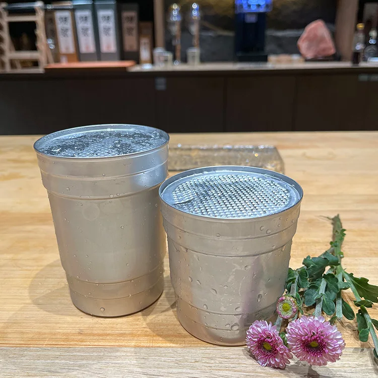 Retail New Design World Soccer Cup Stadium Metal Anodized Tumbler Cold Drink Beer Termic Cups Aluminum