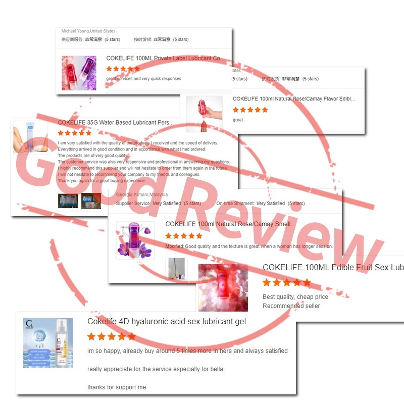 CokeLife OEM 510k Personal Silicone Oil Sex Lubricant Silicone Based Gel Long Time Lubrication Formula for Sex Life