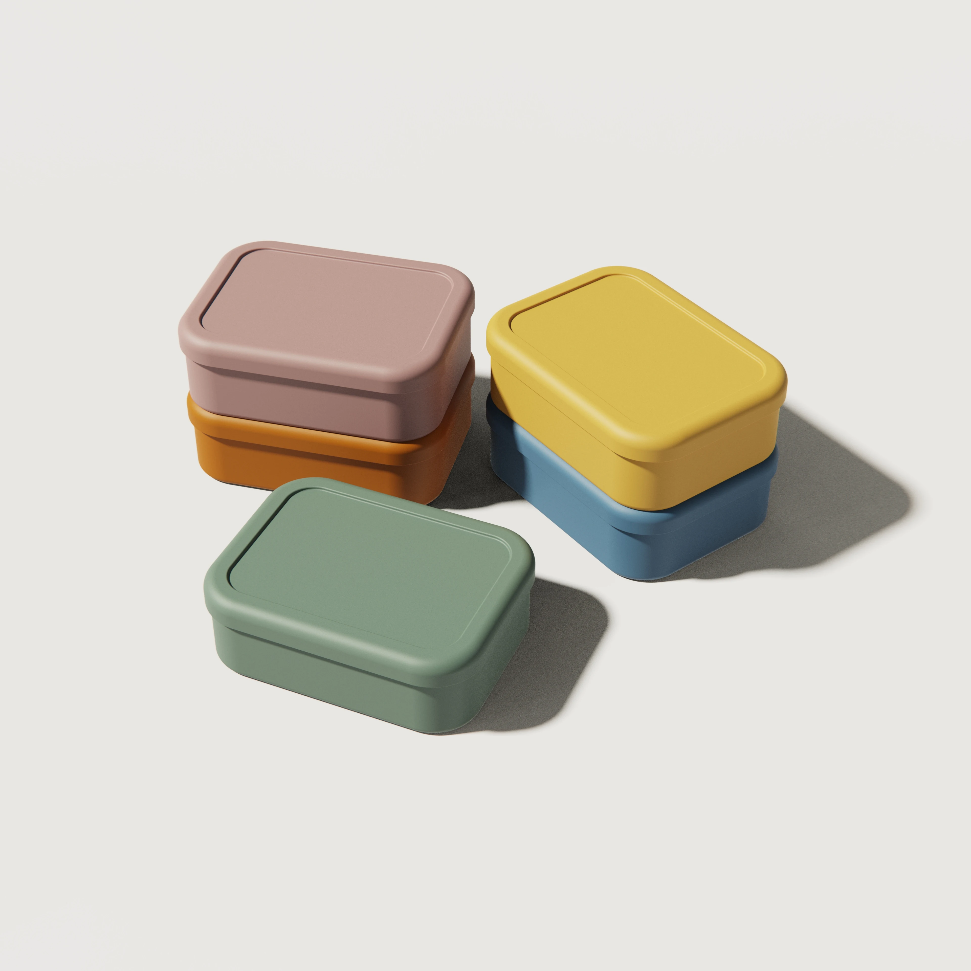 BPA Free  Silicone Food Lunch bento storage container box  for baby kids snack and adult