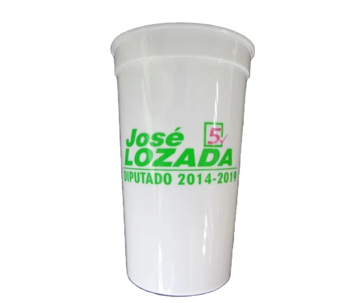 Новый дизайн, практичные прозрачные пластиковые стадионные чашки без бисфенола А, тонкие недорогие рекламные пластиковые пивные чашки, полипропиленовые чашки