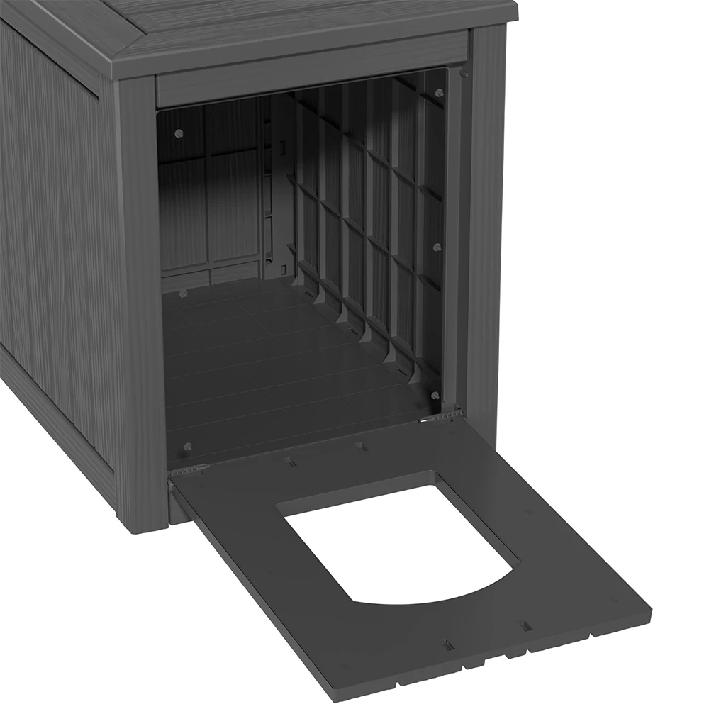 All weather multi-functional plastic cats pet houses & furniture