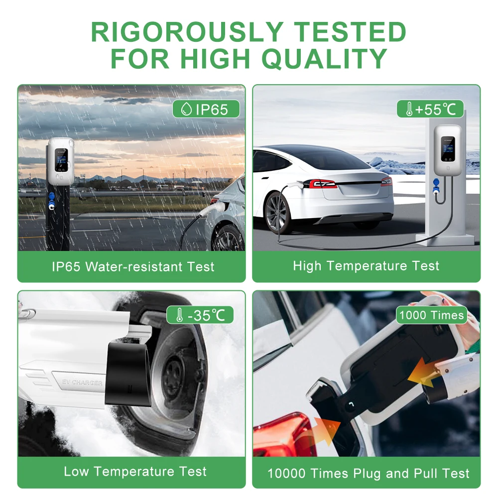 Type2 7KW CEE Plug EV Charging Station Wallbox 1 Phase 32A  APP 4G AC Electric Car Charger EV Charger Fast Charging with Wallbox