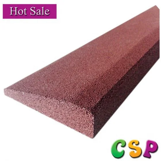 rubber flooring ramp for ground edge