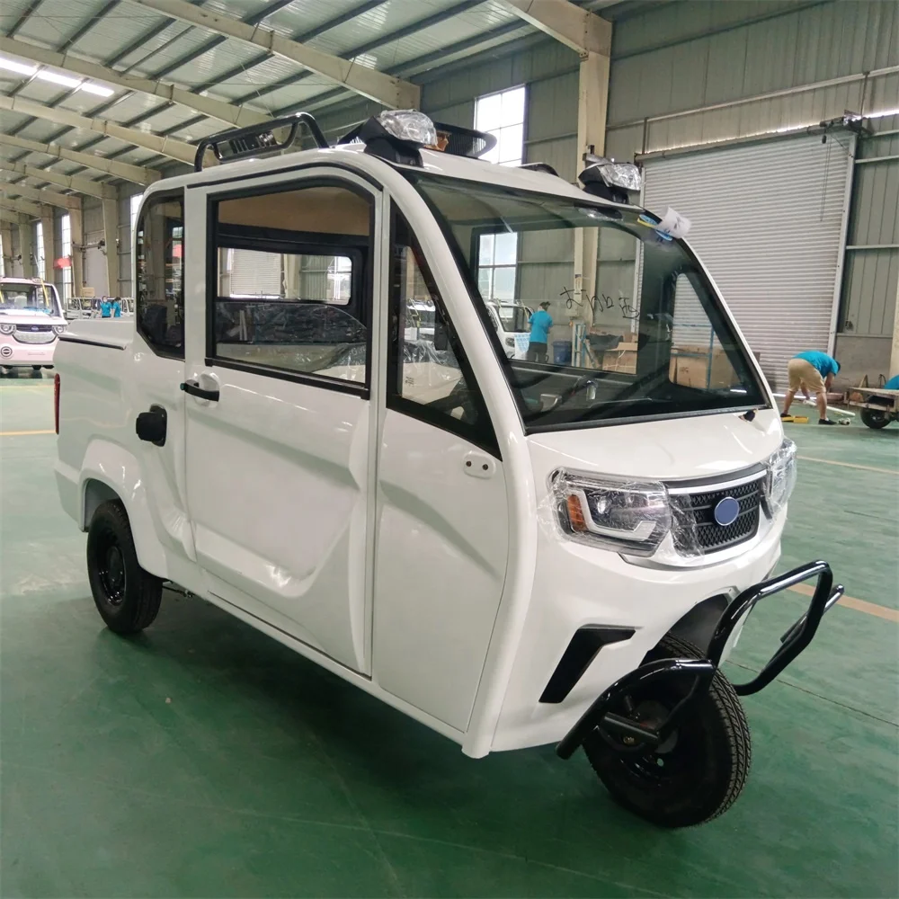 3 Wheels Cheap Price e-truck with CE 1000W 1500W Electric Pickup Truck