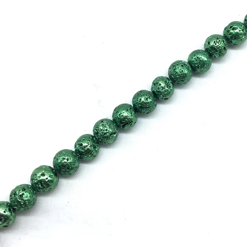 2019 New Lava Stone Beads Volcano Bead Strings Color Plating For DIY Making Jewelry Bracelet Bangles