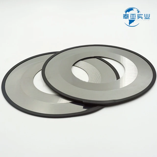 Tungsten steel  round blade circular slitting blade for corrugated cardboard  cutting